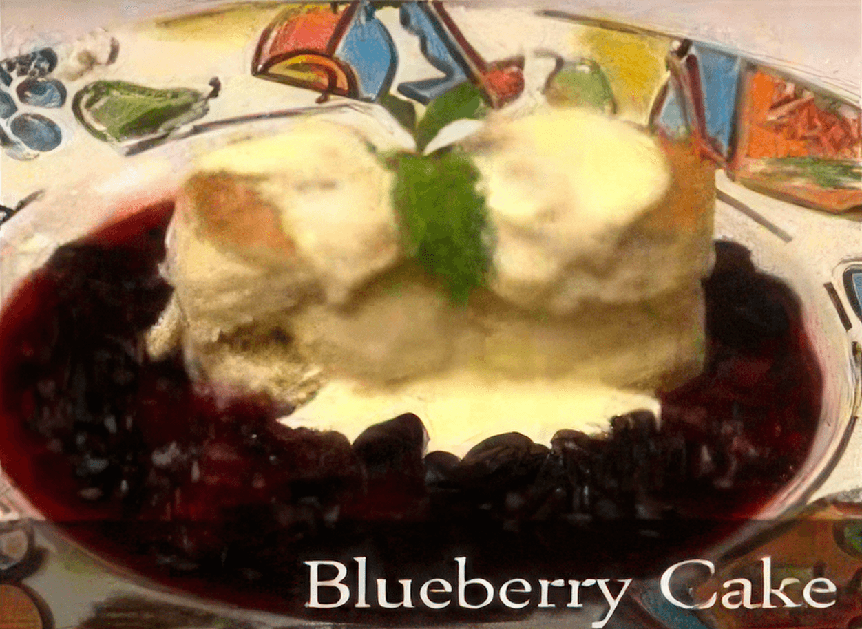 blueberry cake